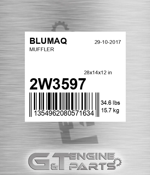 2W-3597 BLUMAQ Muffler
