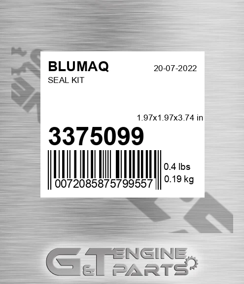 337-5099 Seal Kit for BLUMAQ