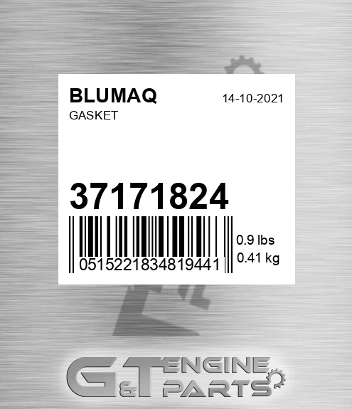37171824 Gasket for BLUMAQ