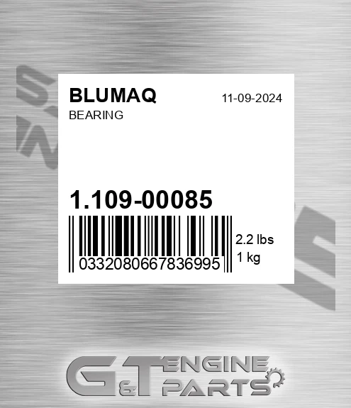 1.109-00085 Bearing for BLUMAQ