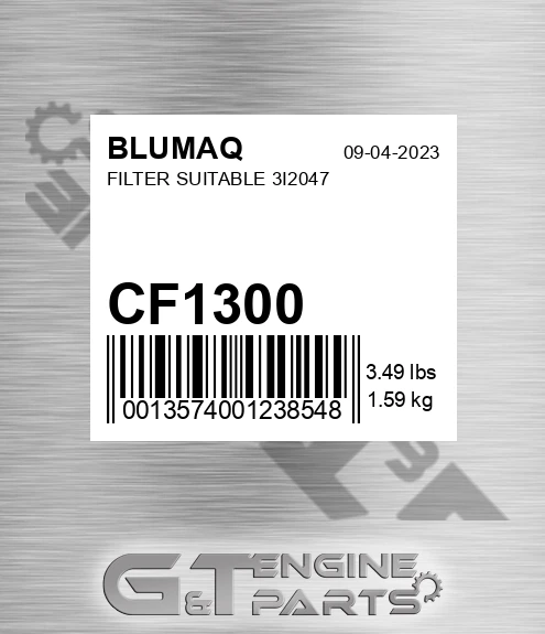 CF1300 Filter Suitable 3i2047