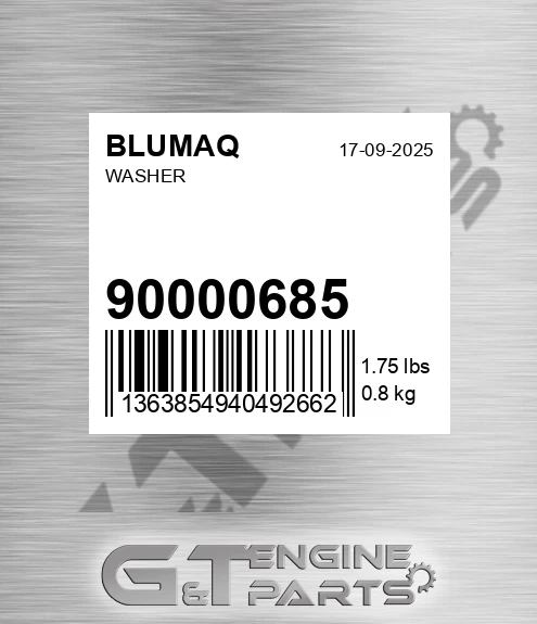 900.00685 Washer for BLUMAQ