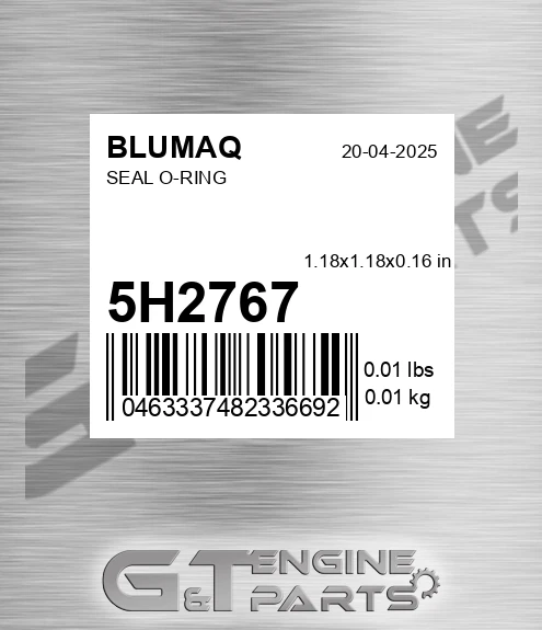 5H-2767 Seal O-ring for BLUMAQ