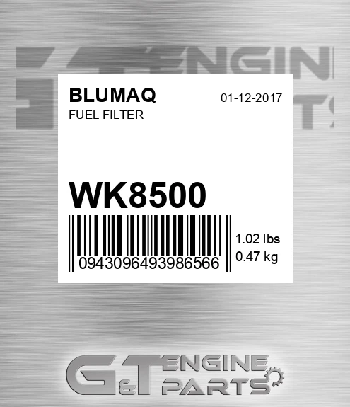 WK8500 Fuel Filter for BLUMAQ