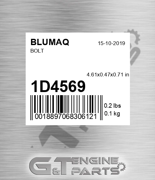1D-4569 Bolt