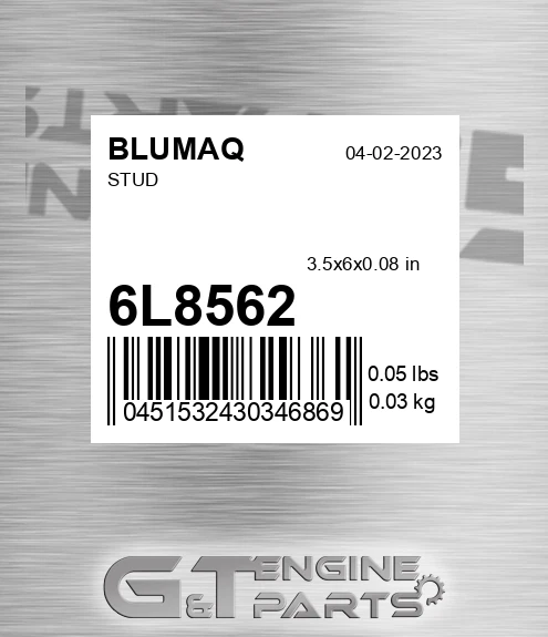6L-8562 Stud for BLUMAQ