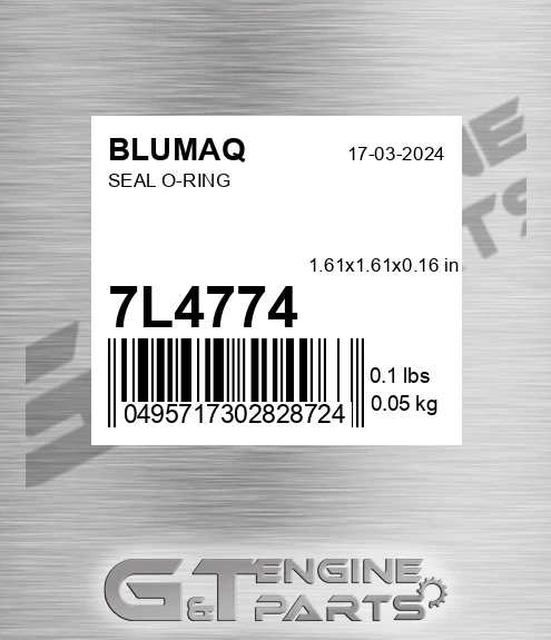 7L-4774 Seal O-ring for BLUMAQ
