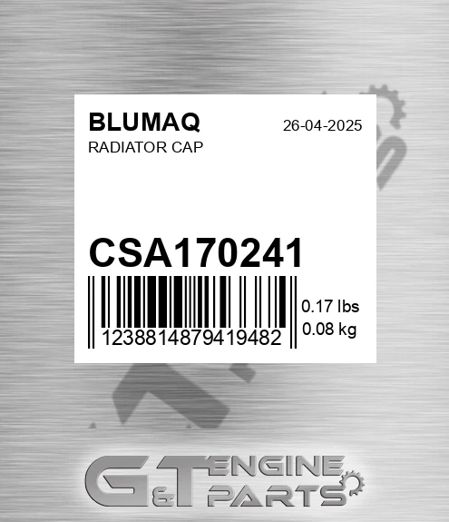CSA170241 Radiator Cap for BLUMAQ