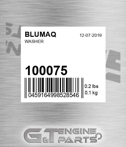 100075 Washer for BLUMAQ