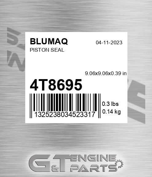 4T-8695 Piston Seal for BLUMAQ