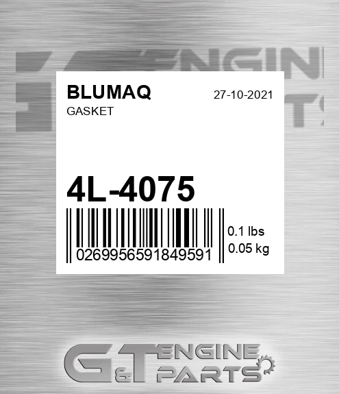 4L-4075 Gasket for BLUMAQ