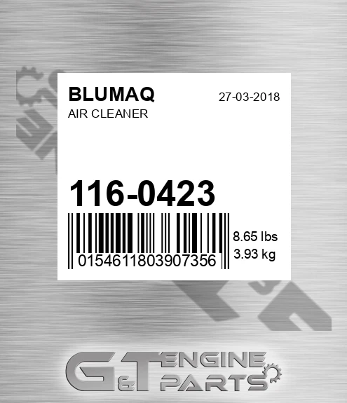 116-0423 Air Cleaner
