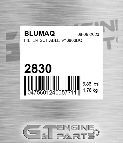 2830 Filter Suitable 9y6803bq