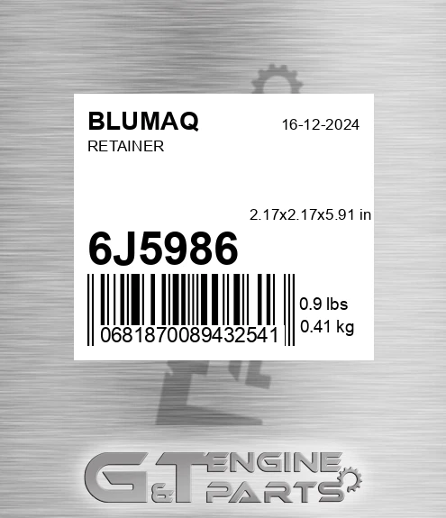 6J-5986 Retainer for BLUMAQ