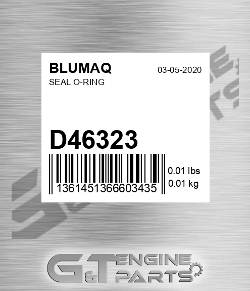 D46323 Seal O-ring