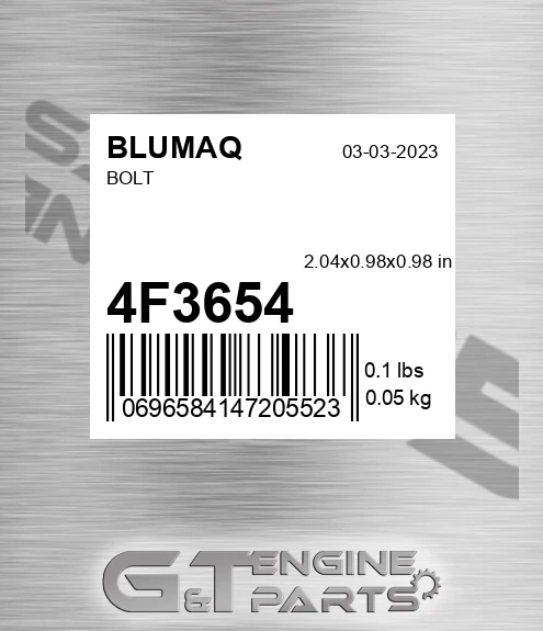 4F-3654 Bolt for BLUMAQ