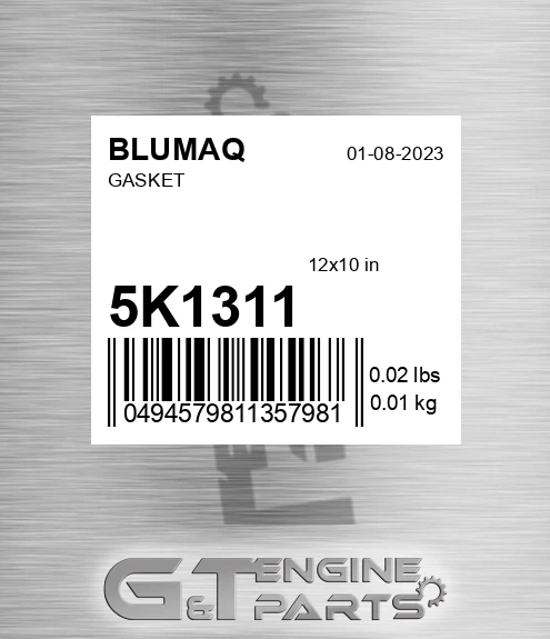 5K-1311 Gasket for BLUMAQ