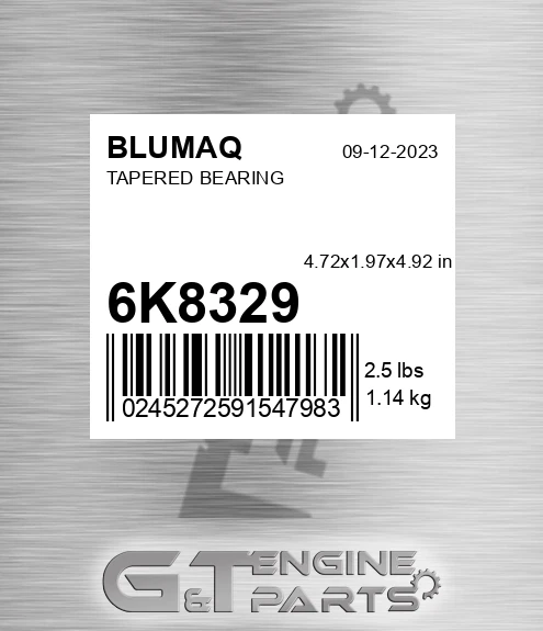 6K-8329 Tapered Bearing for BLUMAQ