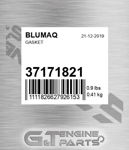 37171821 Gasket for BLUMAQ