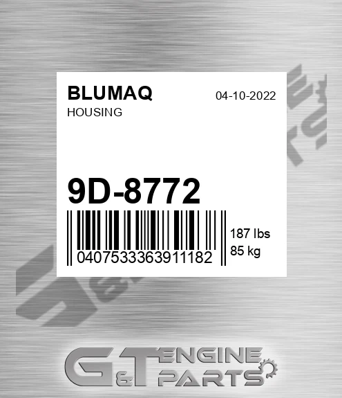 9D-8772 Housing for BLUMAQ