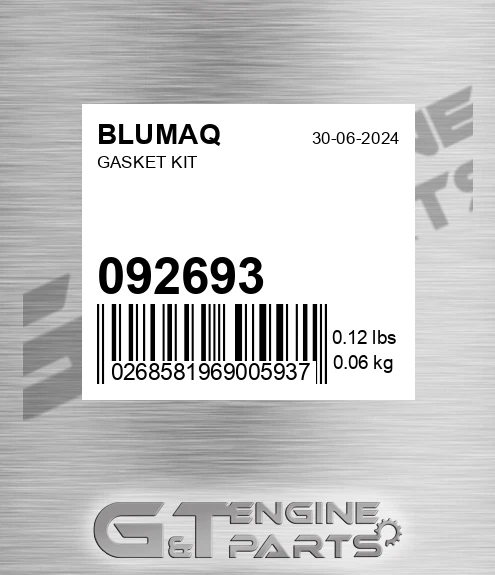 092.693 Gasket Kit for BLUMAQ