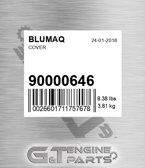 900.00646 Cover for BLUMAQ