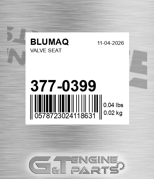 377-0399 Valve Seat for BLUMAQ