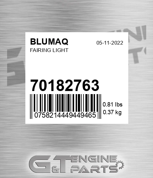 70182763 BLUMAQ Fairing Light