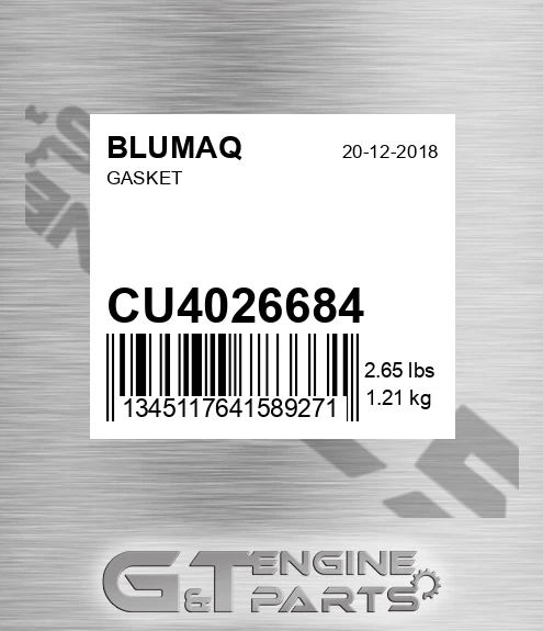 CU4026684 BLUMAQ Gasket