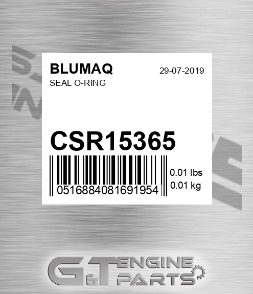 CSR15365 Seal O-ring