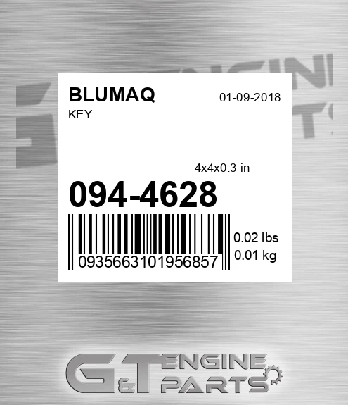 094-4628 Key for BLUMAQ