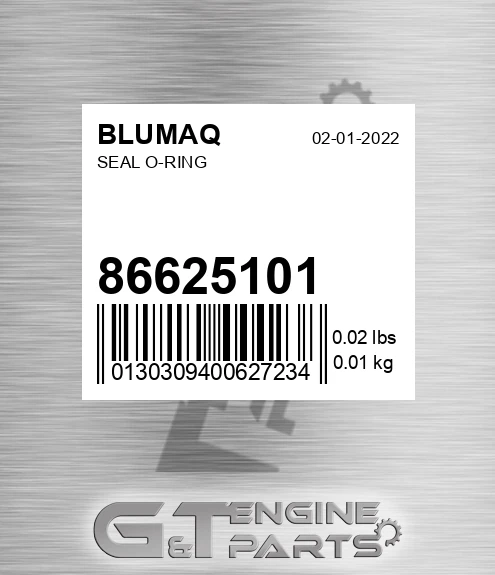 86625101 Seal O-ring