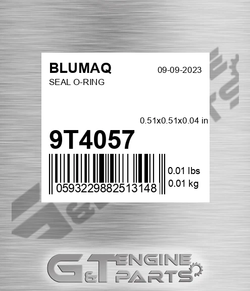 9T-4057 Seal O-ring for BLUMAQ