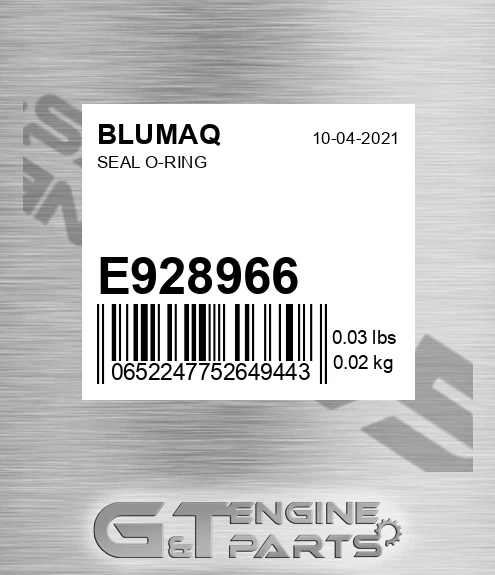 E928966 BLUMAQ Seal O-ring