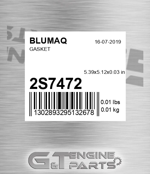2S-7472 Gasket for BLUMAQ