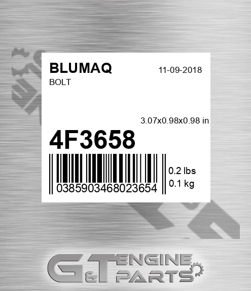 4F-3658 Bolt for BLUMAQ