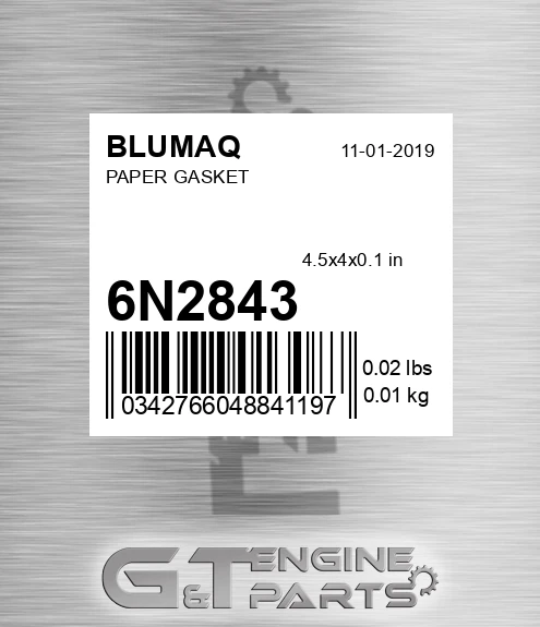 6N-2843 BLUMAQ Paper Gasket