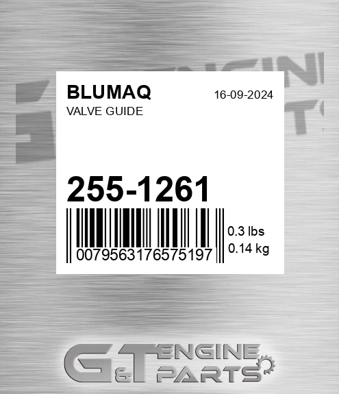 255-1261 Valve Guide for BLUMAQ