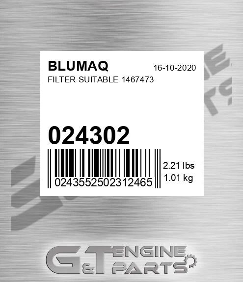 024302 Filter Suitable 1467473