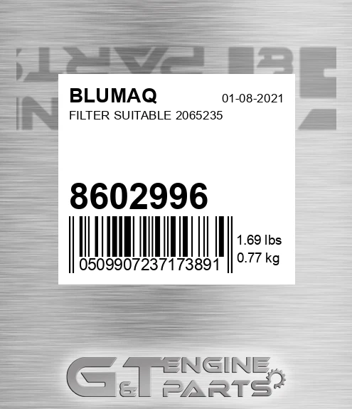 8602996 Filter Suitable 2065235