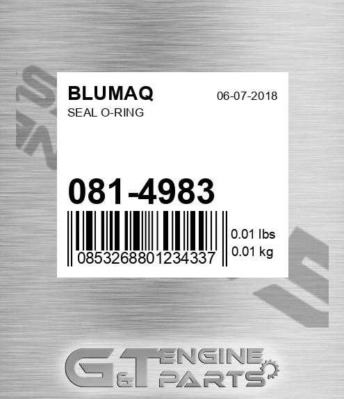 081-4983 Seal O-ring for BLUMAQ