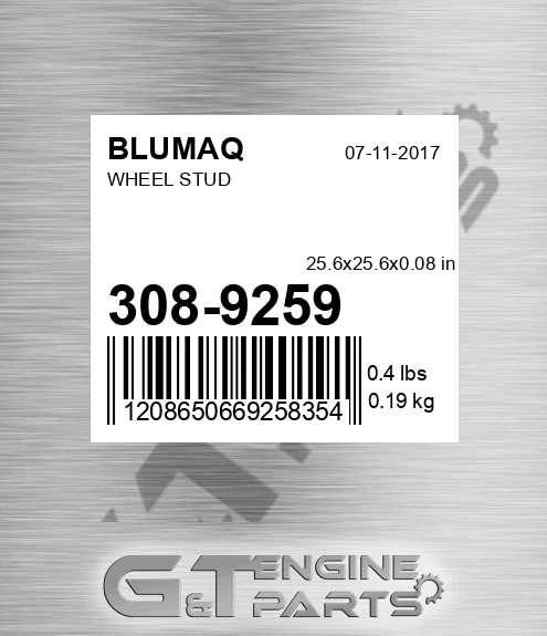 308-9259 BLUMAQ Wheel Stud
