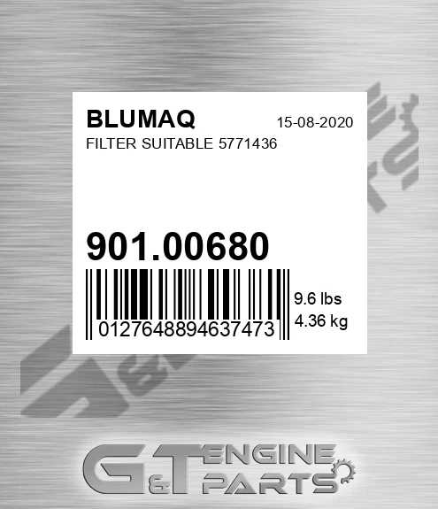 901.00680 Filter Suitable 5771436 for BLUMAQ