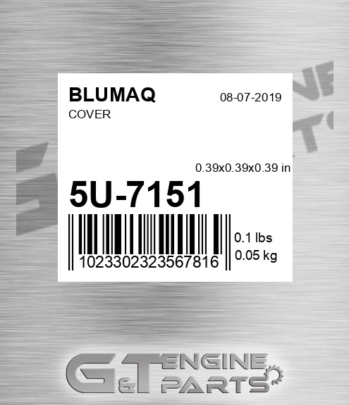 5U-7151 Cover for BLUMAQ