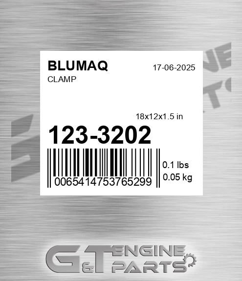 123-3202 Clamp for BLUMAQ