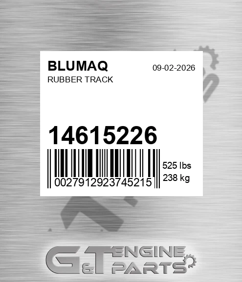 14615226 Rubber Track for BLUMAQ