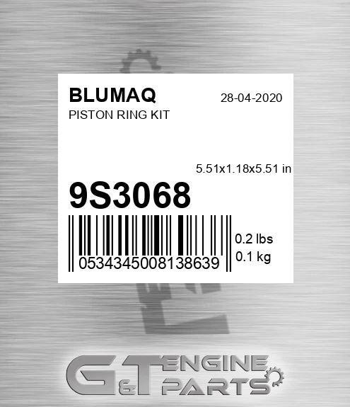 9S-3068 BLUMAQ Piston Ring Kit