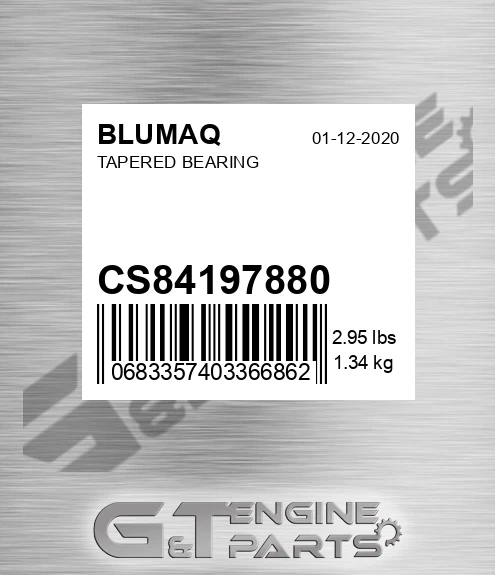CS84197880 BLUMAQ Tapered Bearing