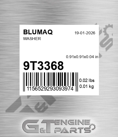 9T-3368 Washer for BLUMAQ
