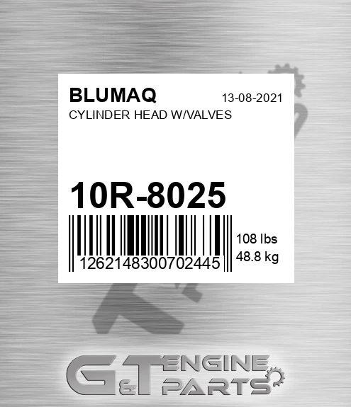 10R-8025 Cylinder Head W/valves for BLUMAQ